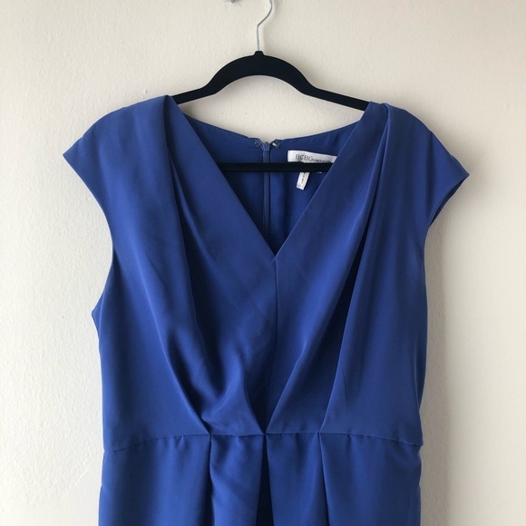 BCBGeneration Blue Azure V-Neck Dress - Picture 2 of 10